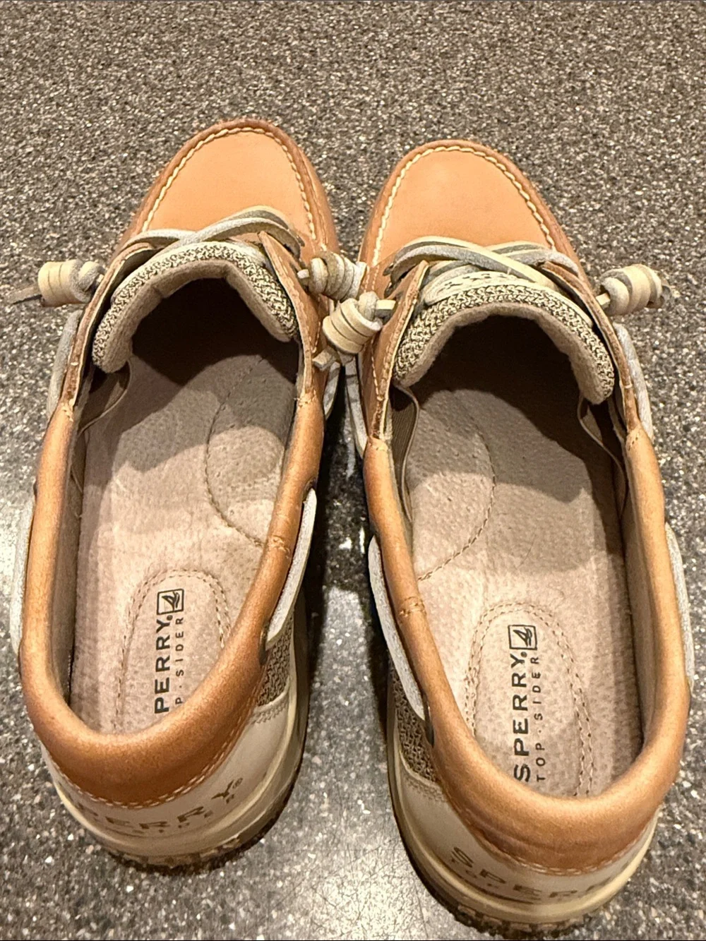 Sperry Women's Tan Leather 2-Eye Boat Shoes